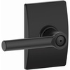 image:imageSCHLAGE F40 BRW 716 GRW Greenwich Collection Broadway Bed and Bath Lever Aged BronzeMatte Black