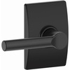 image:imageSCHLAGE F40 BRW 716 GRW Greenwich Collection Broadway Bed and Bath Lever Aged BronzeMatte Black