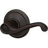 image:imageSCHLAGE F51A FLA 608 Flair Lever Keyed Entry Lock Satin BrassAged Bronze