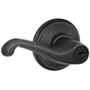 image:imageSCHLAGE F51A FLA 608 Flair Lever Keyed Entry Lock Satin BrassAged Bronze