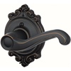 image:imageSCHLAGE F51A FLA 608 Flair Lever Keyed Entry Lock Satin BrassAged Bronze