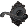 image:imageSCHLAGE F51A FLA 608 Flair Lever Keyed Entry Lock Satin BrassAged Bronze