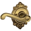 image:imageSCHLAGE F51A FLA 608 Flair Lever Keyed Entry Lock Satin BrassAntique Brass