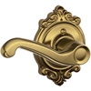 image:imageSCHLAGE F51A FLA 608 Flair Lever Keyed Entry Lock Satin BrassAntique Brass