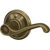 image:imageSCHLAGE F51A FLA 608 Flair Lever Keyed Entry Lock Satin BrassAntique Brass