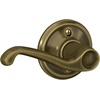 image:imageSCHLAGE F51A FLA 608 Flair Lever Keyed Entry Lock Satin BrassAntique Brass