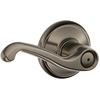 image:imageSCHLAGE F51A FLA 608 Flair Lever Keyed Entry Lock Satin BrassAntique Pewter