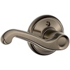 image:imageSCHLAGE F51A FLA 608 Flair Lever Keyed Entry Lock Satin BrassAntique Pewter
