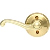image:imageSCHLAGE F51A FLA 608 Flair Lever Keyed Entry Lock Satin BrassBright Brass