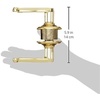 image:imageSCHLAGE F51A FLA 608 Flair Lever Keyed Entry Lock Satin BrassBright Brass