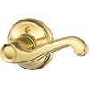 image:imageSCHLAGE F51A FLA 608 Flair Lever Keyed Entry Lock Satin BrassBright Brass