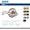 image:imageSCHLAGE F51A FLA 608 Flair Lever Keyed Entry Lock Satin BrassBright Brass