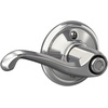 image:imageSCHLAGE F51A FLA 608 Flair Lever Keyed Entry Lock Satin BrassBright Chrome