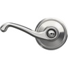 image:imageSCHLAGE F51A FLA 608 Flair Lever Keyed Entry Lock Satin BrassBright Chrome