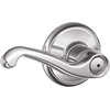 image:imageSCHLAGE F51A FLA 608 Flair Lever Keyed Entry Lock Satin BrassBright Chrome