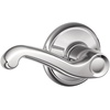 image:imageSCHLAGE F51A FLA 608 Flair Lever Keyed Entry Lock Satin BrassBright Chrome