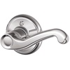 image:imageSCHLAGE F51A FLA 608 Flair Lever Keyed Entry Lock Satin BrassBright Chrome