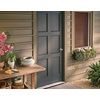 image:imageSCHLAGE F51A FLA 608 Flair Lever Keyed Entry Lock Satin BrassBright Chrome