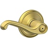 image:imageSCHLAGE F51A FLA 608 Flair Lever Keyed Entry Lock Satin BrassSatin Brass