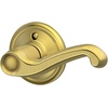 image:imageSCHLAGE F51A FLA 608 Flair Lever Keyed Entry Lock Satin BrassSatin Brass
