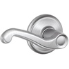 image:imageSCHLAGE F51A FLA 608 Flair Lever Keyed Entry Lock Satin BrassSatin Chrome