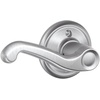 image:imageSCHLAGE F51A FLA 608 Flair Lever Keyed Entry Lock Satin BrassSatin Chrome