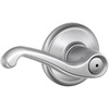 image:imageSCHLAGE F51A FLA 608 Flair Lever Keyed Entry Lock Satin BrassSatin Chrome