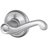 image:imageSCHLAGE F51A FLA 608 Flair Lever Keyed Entry Lock Satin BrassSatin Chrome