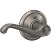 image:imageSCHLAGE F51A FLA 608 Flair Lever Keyed Entry Lock Satin BrassSatin Nickel
