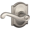 image:imageSCHLAGE F51A FLA 608 Flair Lever Keyed Entry Lock Satin BrassSatin Nickel
