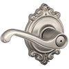 image:imageSCHLAGE F51A FLA 608 Flair Lever Keyed Entry Lock Satin BrassSatin Nickel