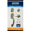 image:imageSCHLAGE F60 GRW 619 SAC Greenwich Front Entry Handleset with Right Handed Sacramento Door Lever Deadbolt Keyed 1 Side Satin Nickel