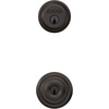 image:imageSCHLAGE FB50NVGEO716 Georgian Entry Deadbolt Lock Aged BronzeAged Bronze
