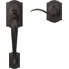 image:imageSCHLAGE FE285 622 Acc CAM LH Lower Half Handleset Camelot Interior Trim Matte BlackAged Bronze