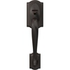 image:imageSCHLAGE FE285 622 Acc CAM LH Lower Half Handleset Camelot Interior Trim Matte BlackAged Bronze