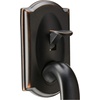 image:imageSCHLAGE FE285 622 Acc CAM LH Lower Half Handleset Camelot Interior Trim Matte BlackAged Bronze