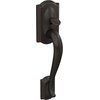 image:imageSCHLAGE FE285 622 Acc CAM LH Lower Half Handleset Camelot Interior Trim Matte BlackAged Bronze