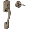 image:imageSCHLAGE FE285 622 Acc CAM LH Lower Half Handleset Camelot Interior Trim Matte BlackAntique Pewter