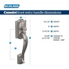 image:imageSCHLAGE FE285 622 Acc CAM LH Lower Half Handleset Camelot Interior Trim Matte BlackBright Brass