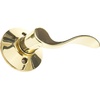 image:imageSCHLAGE FE285 622 Acc CAM LH Lower Half Handleset Camelot Interior Trim Matte BlackBright Brass