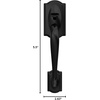 image:imageSCHLAGE FE285 622 Acc CAM LH Lower Half Handleset Camelot Interior Trim Matte BlackMatte Black