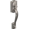 image:imageSCHLAGE FE285 622 Acc CAM LH Lower Half Handleset Camelot Interior Trim Matte BlackSatin Nickel