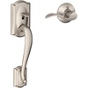 image:imageSCHLAGE FE285 622 Acc CAM LH Lower Half Handleset Camelot Interior Trim Matte BlackSatin Nickel