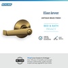 image:imageSCHLAGE Lever NonTurning Lock Bright Brass F170 ELA 605Antique Brass