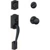 image:imageSCHLAGE Lock Company Camelot Single Cylinder Handleset and Georgian Knob Matte Black F60 CAM 622 GEOAged Bronze