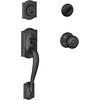 image:imageSCHLAGE Lock Company Camelot Single Cylinder Handleset and Georgian Knob Matte Black F60 CAM 622 GEOMatte Black
