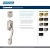 image:imageSCHLAGE Lock Company Camelot Single Cylinder Handleset and Georgian Knob Matte Black F60 CAM 622 GEOSatin Nickel