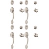 image:imageSCHLAGE Plymouth Single Cylinder Handleset and Left Hand Flair Lever Bright Brass F60 PLY 505 FLA 605 LHSatin Nickel