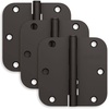 image:imageSchlage 35 Door Hinge with 58 Radius Round Corner in Black Stainless 3PackAged Bronze