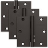 image:imageSchlage 35 Door Hinge with 58 Radius Round Corner in Black Stainless 3PackAged Bronze